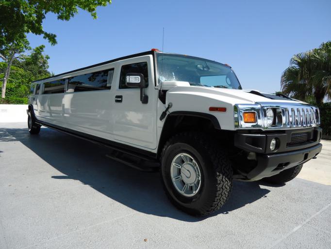 Pinellas Park White Hummer Limo 